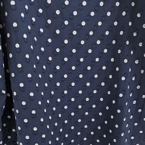 J. Crew Swiss Dot Off The Shoulder Ruffle Top NEW - Picture 6 of 10